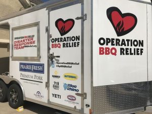 Operation BBQ serves hot meals to aid people stuck in Hurricane Harvey in Houston