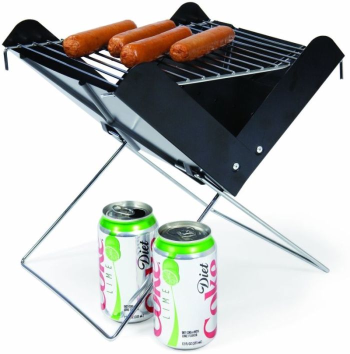 Fluisteren lanthaan kever HOKIPO V-folding charcoal BBQ grill is compact and easy to assemble