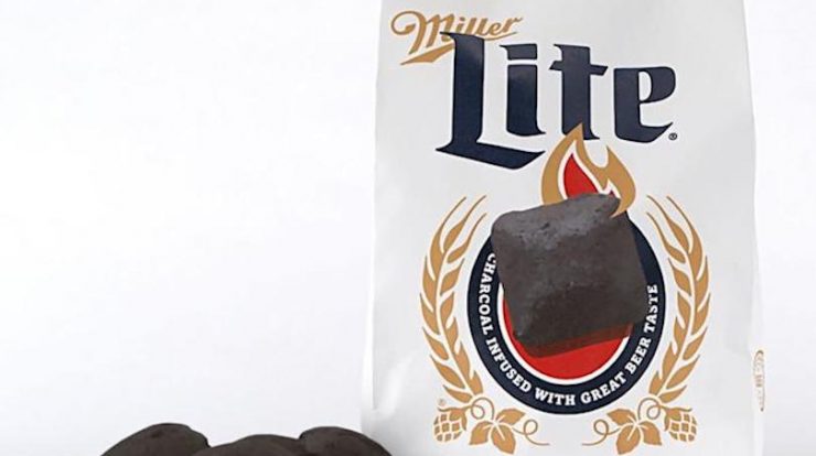 Miller Lite's Beercoal Charcoal