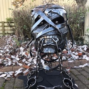 Iron Maiden's Powerslave Eddie is Now a Fire Pit & BBQ