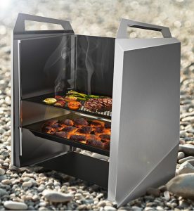 Compact Grill With Shelves is Best For Smaller Patio & Balcony