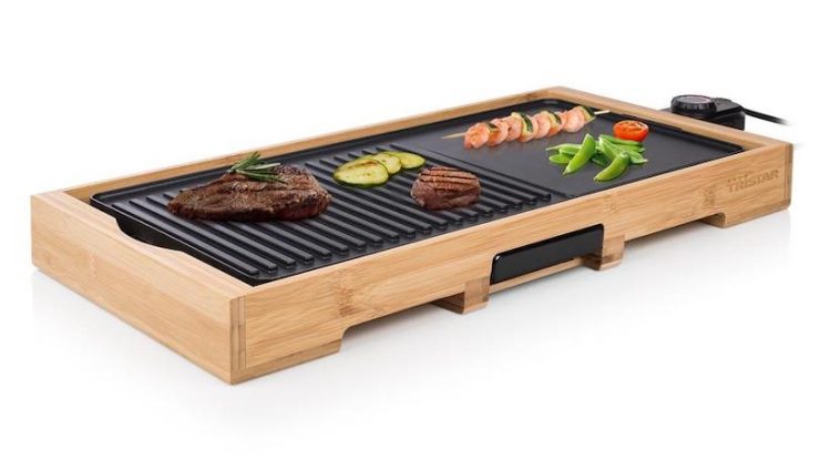 Highland Fru Bliv ophidset Tristar Bamboo Electric Griddle : A Great Fit For Small Spaces