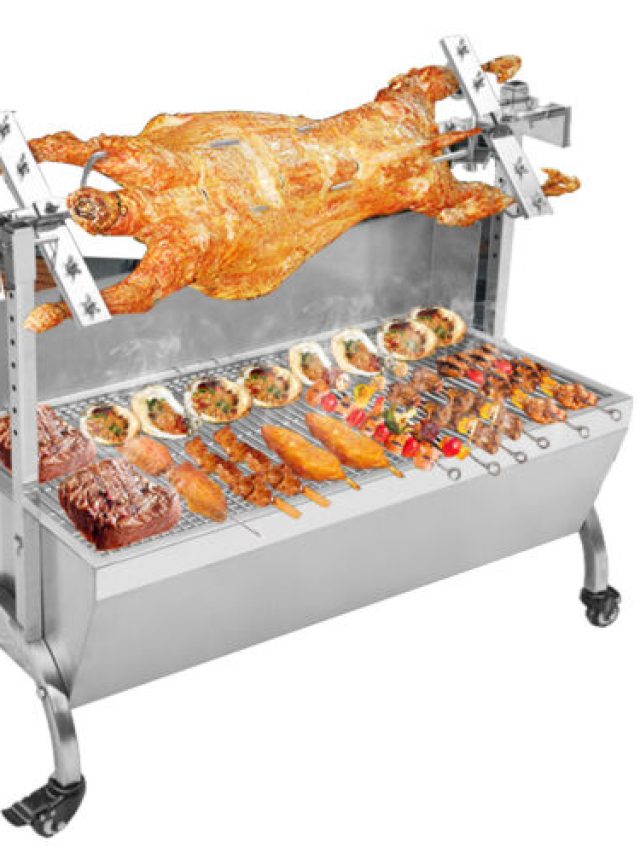 BBQ Hog Roast Machine To Prepare Full Meat in One Go